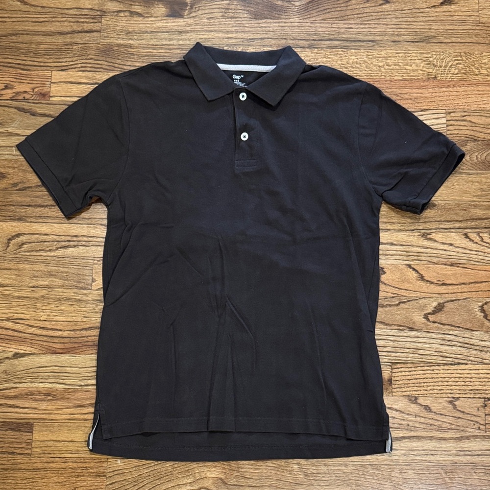 GAP Men’s Brown Polo Shirt Size M Classic Fit 2 Button Cotton